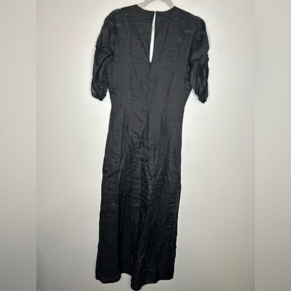 FRAME Shirred-Sleeve Maxi Dress NWT - Picture 3 of 7